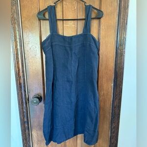 NWT 100% Linen Navy dress size Small